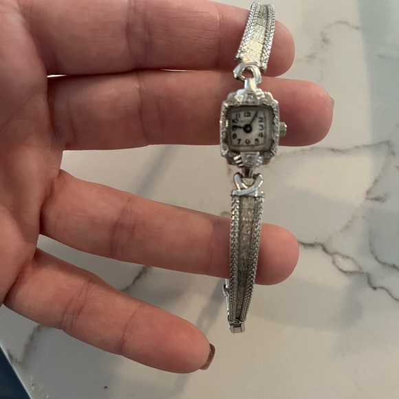 10k white gold vintage watch - Picture 7 of 7